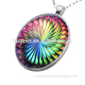 2016 fashion women vintage pendant jewelry glass dome colorful necklace